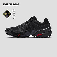 salomon 萨洛蒙 男款 户外运动防水透气贴合竞速越野跑鞋 SPEEDCROSS 6 GTX 黑色 417386