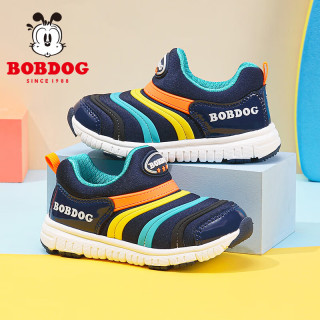 商品巴布豆毛毛虫童鞋2024春季透气儿童运动鞋男童休闲鞋女藏青蓝松石