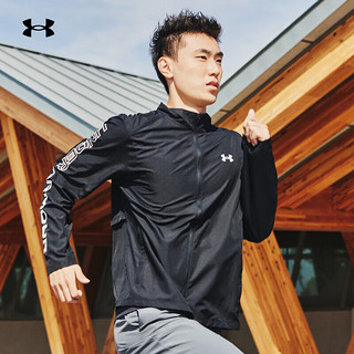 安德玛 UNDERARMOUR）Out The Rain II男子跑步运动夹克1369342 黑色001