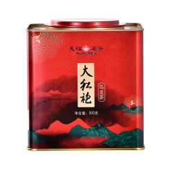天福茗茶 大红袍乌龙茶 500g 铁罐装