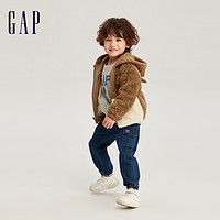 Gap 盖璞 男幼童冬季2023新款抱抱绒3D动物造型卫衣785381舒适连帽衫