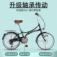 RALEIGH 兰令 折叠自行车成人20寸变7速超轻便携迷你单车免安装男女款 琥珀赤棕