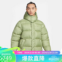 NIKE 耐克 男子运动棉服连帽FILLED PUFFER外套DQ4921-334绿色XXL码