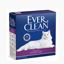 EVER CLEAN 铂钻 紫标 膨润土猫砂 14磅