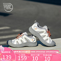 飞跃(Feiyue)女鞋休闲鞋女2024春季跑鞋子女复古户外徒步运动鞋厚底时尚鞋 米/灰 38
