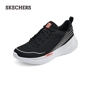 斯凯奇（SKECHERS）云迹跑步鞋女高回弹透气柔软舒适休闲运动鞋150221 黑色/白色/粉红色/BKWP 36