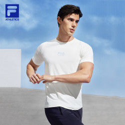fila斐乐官方男子运动短袖t2024夏新防晒吸湿速干健身上衣t恤男