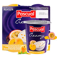 帕斯卡 进口全脂希腊风味酸奶 黄桃和西番莲果味 4*125g