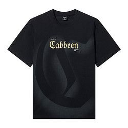 Cabbeen 卡宾 T恤2024夏款高周波烫印LOGO短袖上衣潮流