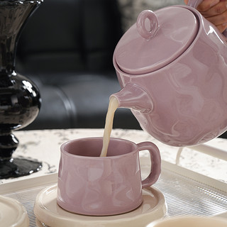 wuxin 咖啡杯子套装高档精致英式下午茶陶瓷复古日式杯碟高颜值