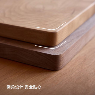 木墨（mumo） 新一字隔板 实木墙上置物架樱桃木层板挂墙隔板收纳层架 不提供安装服务