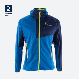 DECATHLON 迪卡侬 软壳衣男女户外秋保暖登山夹克防风防泼水软壳外套SMM 男款-藏青色 S