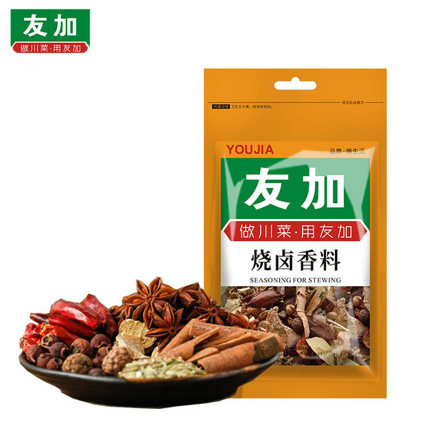 友加 食品烧卤香料60g香辛调料烧菜卤菜专用大料桂皮八角