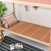 AVIVI 艾薇 可折叠双面竹席宿舍夏季单人凉席空调席0.9米床 金砖（不含枕席）