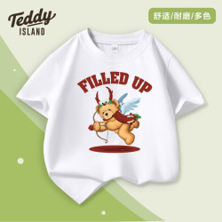teddyisland泰迪爱兰男女童纯棉短袖t恤任选3件