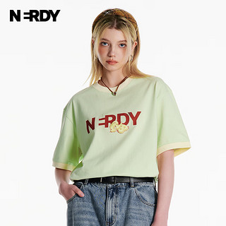 NERDY2024春夏零食系列短袖T恤女 黑色 M
