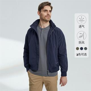 NAUTICA 诺帝卡 男装春秋面料立领隐藏帽夹克外套JO2101