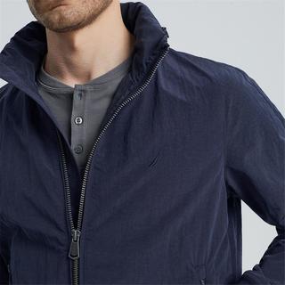 NAUTICA 诺帝卡 男装春秋面料立领隐藏帽夹克外套JO2101