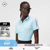 金林德伯格(J.Lindeberg)GOLF女士运动多色弹力吸湿透气光泽感POLO52423Z008 KDX雾蓝 155/76A(XS)