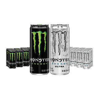 88VIP：可口可乐 Monster 魔爪功能饮料原味330ml*12罐+超越330ml*12罐