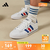 adidas DAILY 3.0休闲篮球运动帆布鞋小白鞋男子阿迪达斯 白色/蓝色/红色 42(260mm)