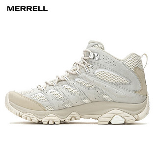 迈乐（Merrell）【】户外徒步鞋男女款MOAB3MID WP中帮防水透气防滑登山鞋 J500445米白（男款） 40