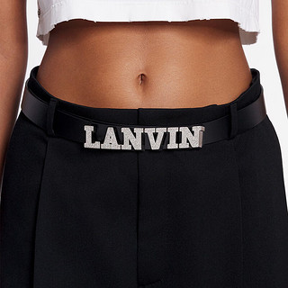 LANVIN LAB x FUTURE 2024男女同款LOGO腰带 黑色 80cm