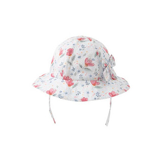 戴维贝拉 女童帽子夏季小童渔夫帽儿童宝宝遮阳帽印花