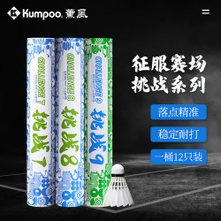 kumpoo薰风羽毛球12只装比赛训练稳定耐打球熏风高性价比飞行稳定羽毛