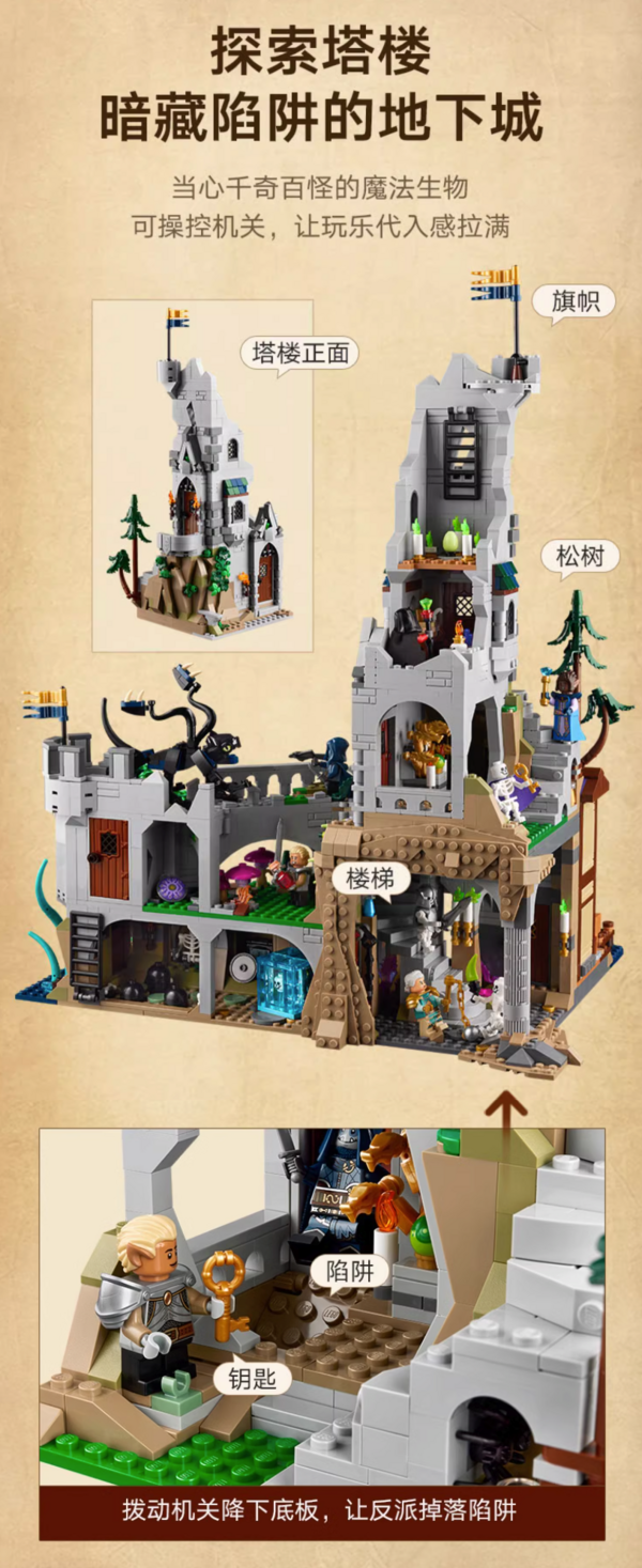 LEGO 乐高 IDEAS系列 21348 龙与地下城：红龙传说