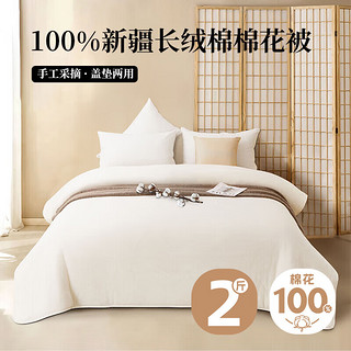 IOVO 然牌 100%棉花夏被 新疆长绒棉空调被 单人床夏季被芯2斤150*200cm