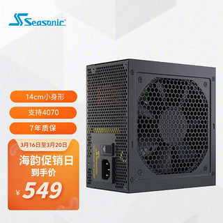 Seasonic 海韵 CORE GX650W电源游戏酷核 全日系电容14cm小身形 金牌全模 智能温控