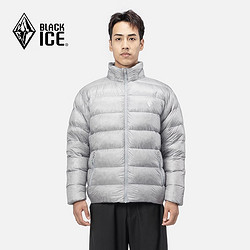 BLACKICE 黑冰 23冬季新品黑冰户外无帽轻薄羽绒服男 休闲鹅绒轻量羽绒外套800蓬