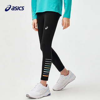 asics亚瑟士童装2024春季女儿童柔软舒适打底裤云感高弹legging 001黑色 160cm