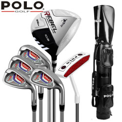 POLO GOLF 高尔夫球杆男士套杆半套golf职业比赛球杆初学练习碳素杆教练推荐 男士半套杆配支架包