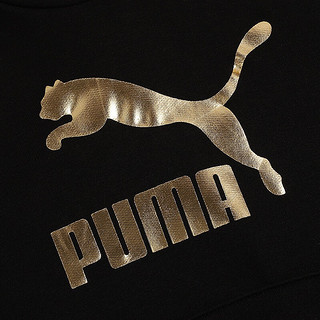 彪马（PUMA）童装上衣 时尚潮流运动服跑步训练休闲舒适连帽卫衣套头衫 530209-01 160