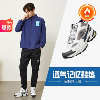 SKECHERS 斯凯奇 Vigor 3.0 男子休闲运动鞋 237147/WNV 白色/海军蓝色 45.5