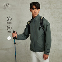 KOLON SPORT 可隆男戈尔户外软壳衣防泼水防风透湿夹克 深绿色DG XL