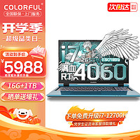 COLORFUL 七彩虹 将星X15 隐星P15进阶版英特尔酷睿i7满血RTX4060 i7-12650H 16G 1TB 定制 15.6英寸 2.5K