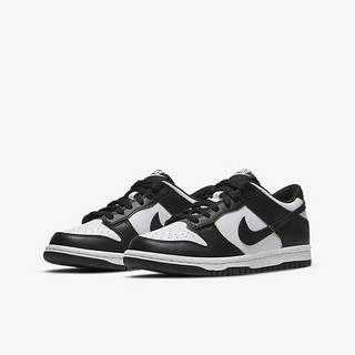 NIKE 耐克 黑白熊猫DUNK LOW (GS)大童低帮休闲运动鞋CW1590-100