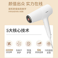 88VIP：PHILIPS 飞利浦 电吹风机家用负离子护发大功率速干官方正品吹风筒BHD500