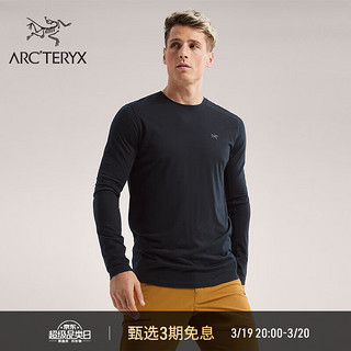 ARC'TERYX 始祖鸟 ARC’TERYX始祖鸟 IONIA MERINO WOOL LS 透气 男子 羊毛长袖T恤 Black/黑色 L