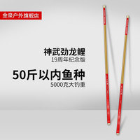 金泉 神武劲龙鲤19周年纪念版大物鱼竿28钓台钓综合竿手竿大物竿鱼杆 神武纪念版