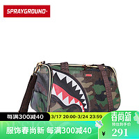 SPRAYGROUND 秋冬新款手提包大容量迷彩印花宠物包鲨鱼嘴男女手袋旅行包 军绿