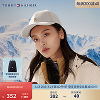 TOMMY HILFIGER 男女纯棉简约金属字母弯檐棒球帽15294 米白色ABH OS