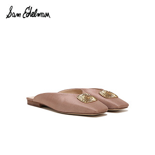 【直播换货】SAM EDELMAN春夏法式金属扣穆勒鞋LIN RADIANT 裸粉（织物） 38