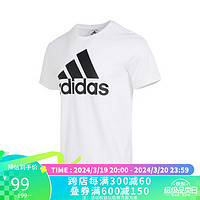 adidas 阿迪达斯 男子 训练系列 M BL SJ T 运动 T恤 IC9349 L码