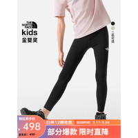 THE NORTH FACE北面童装女童凉感紧身裤打底裤户外24春夏87ZF JK3/黑色 160cm XL(160/76 )
