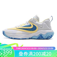 NIKE 耐克 男子 IMMORTALITY 3 实战篮球鞋 DZ7534-101/白黄蓝 42码US8.5