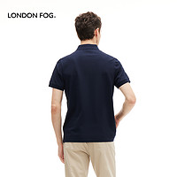 LONDON FOG LondonFog伦敦雾Polo衫男商务夏季新款纯棉白色休闲短袖翻领t恤男